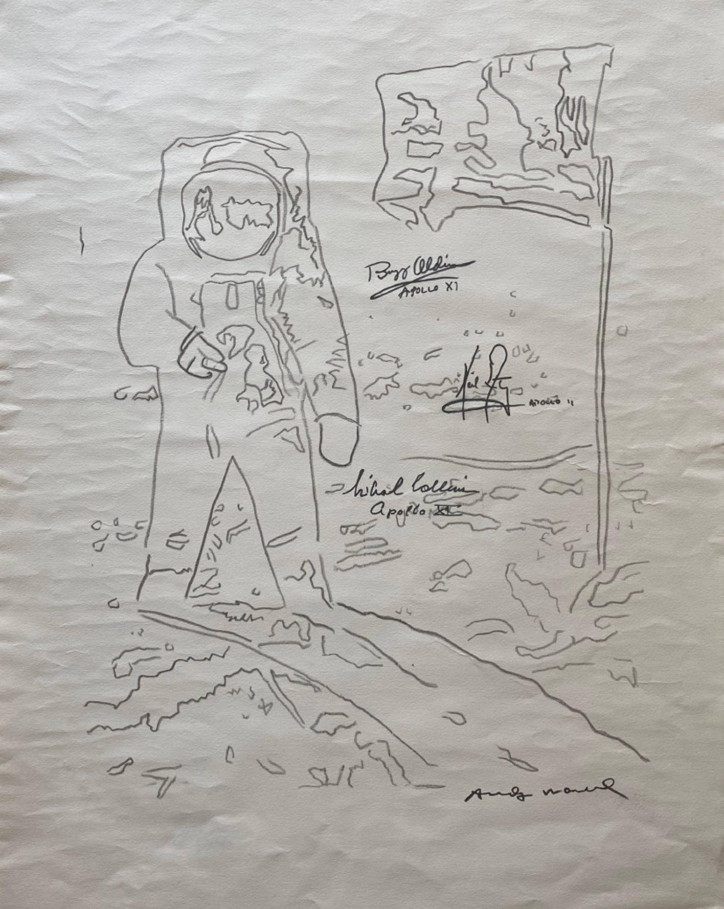 Apollo Moon Landing by Andy Warhol