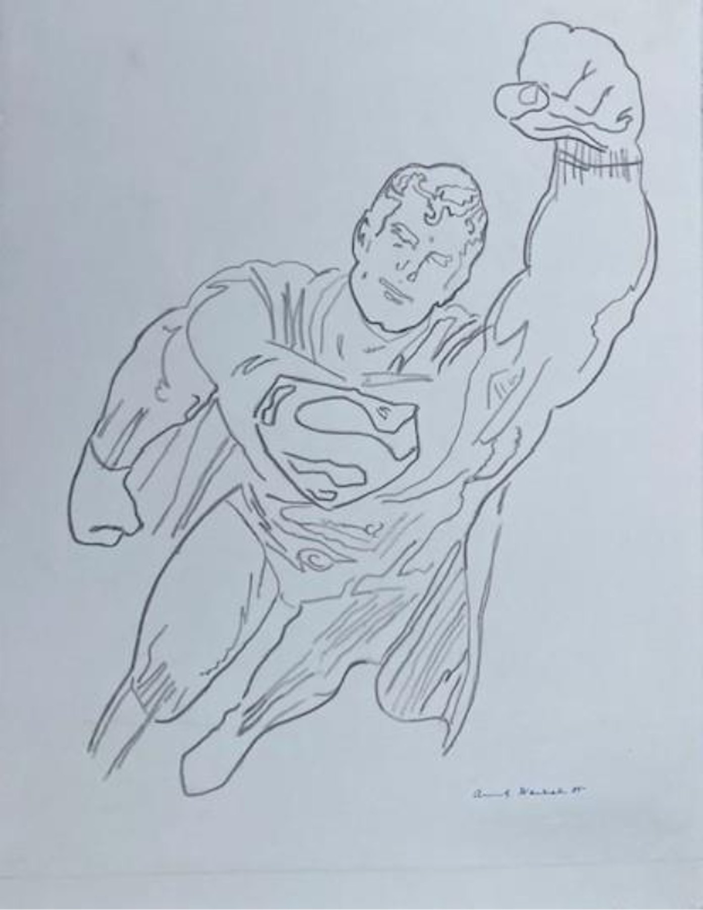 Superman by Andy Warhol