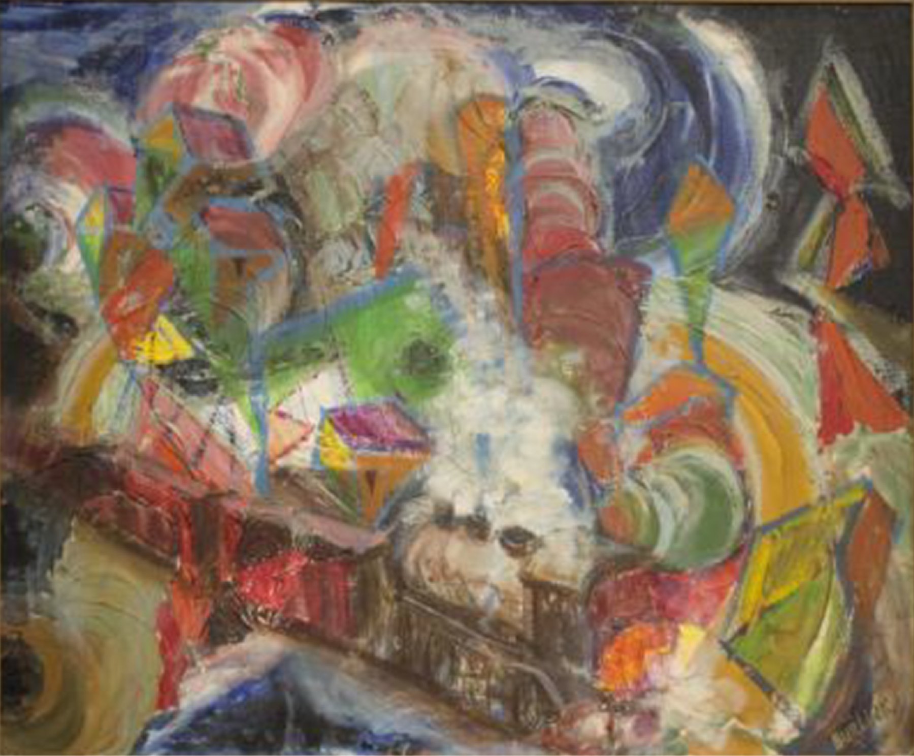 Train by David Burliuk