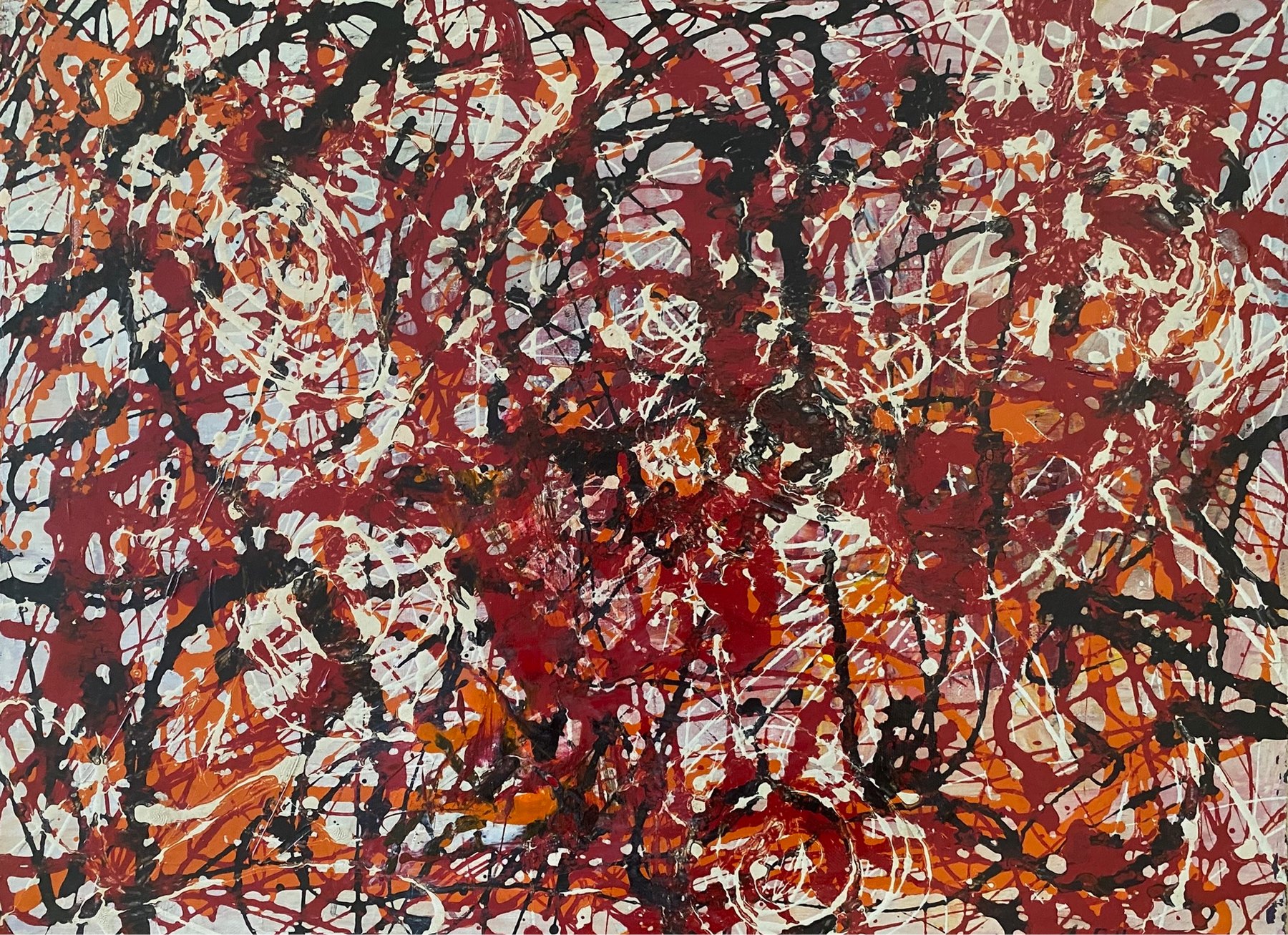 Drip painting by Jackson Pollock