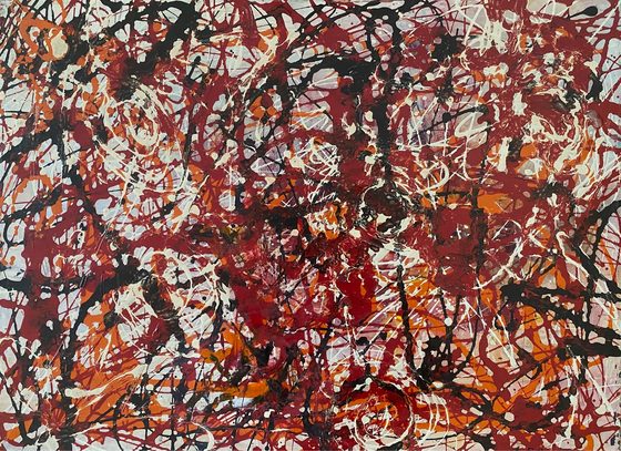 Drip painting by Jackson Pollock