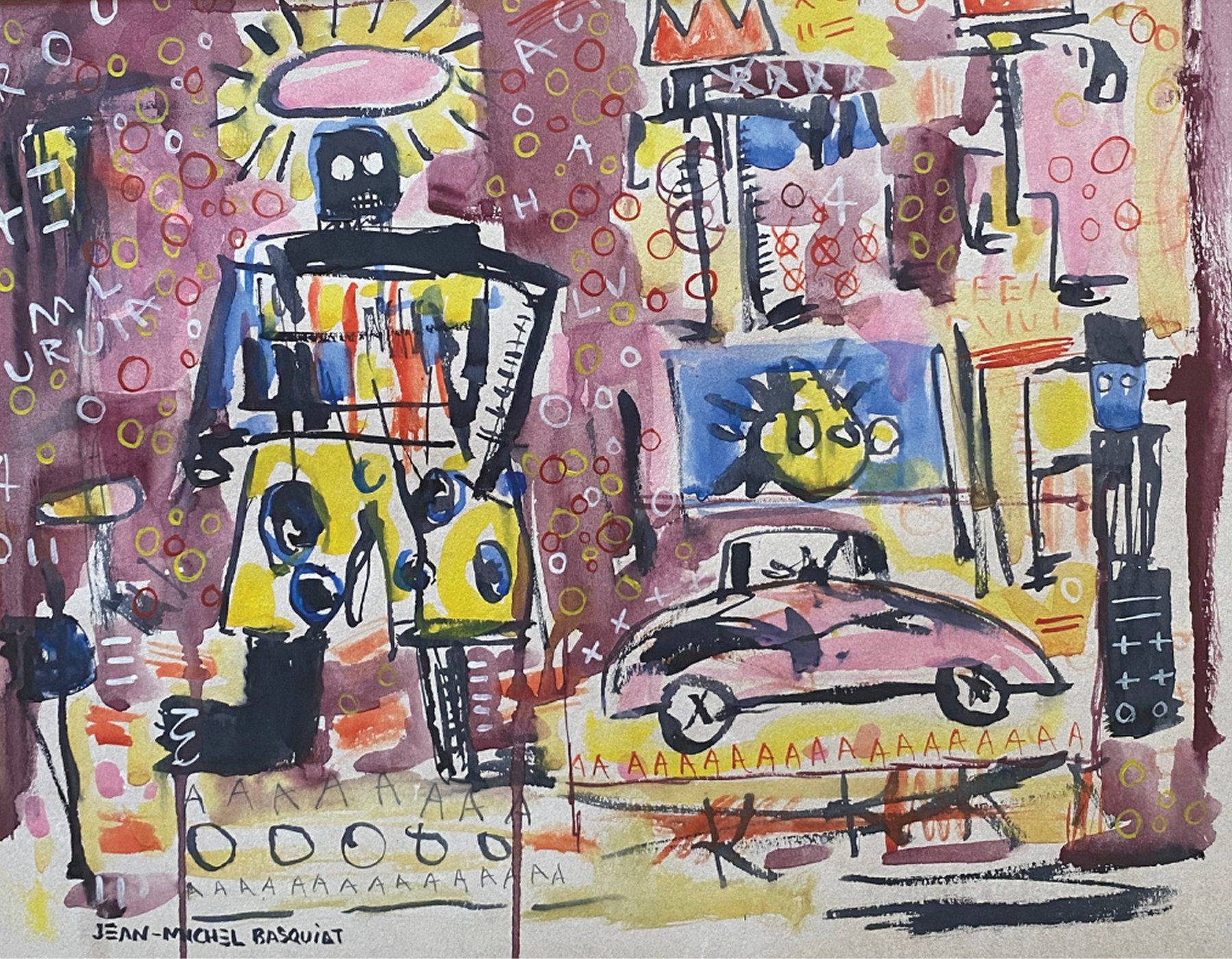 Many Figures by Jean-Michel Basquiat