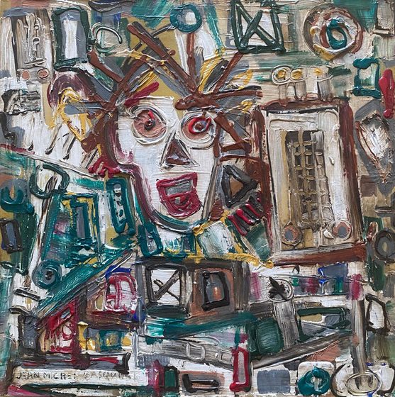 Warhol Portrait by Jean-Michel Basquiat