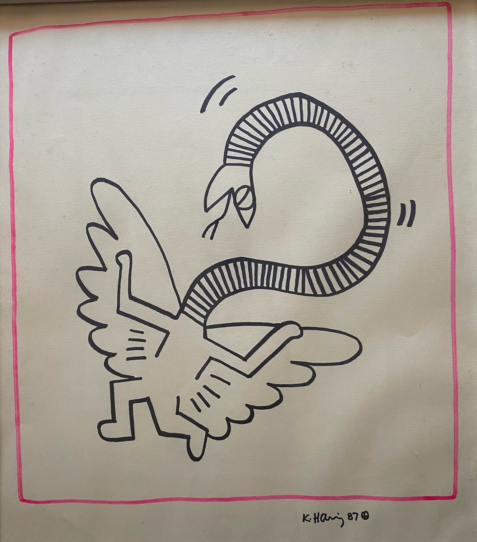 Serpent by Keith Haring