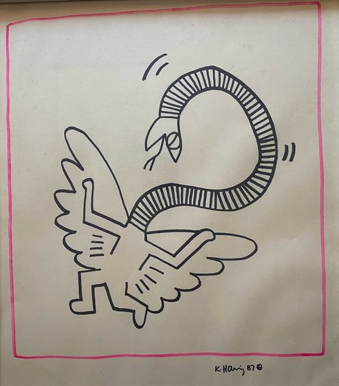 Serpent by Keith Haring